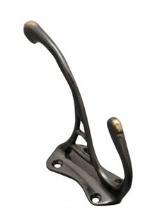 Superior Brass Hat & Coat Hook Antique Copper 110mm