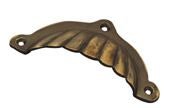 Superior Brass Fluted Drawer Pull Antique Copper 100mm