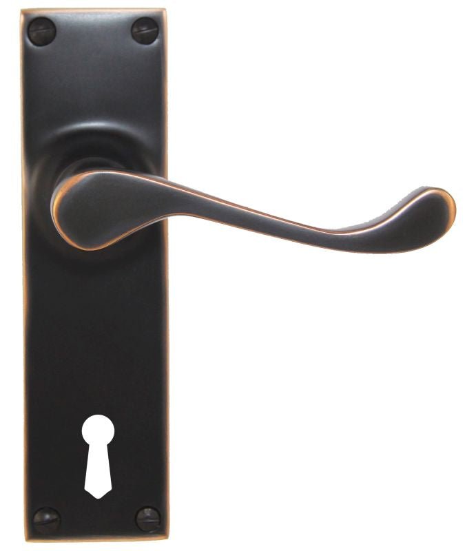 Superior Brass Lever Lock (CC 57mm) ATQ 150x42mm ONLY LEVER SET - primehardware