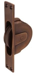 Superior Brass Sash Cord Pulley 125mm Antique Copper 125mm x 25