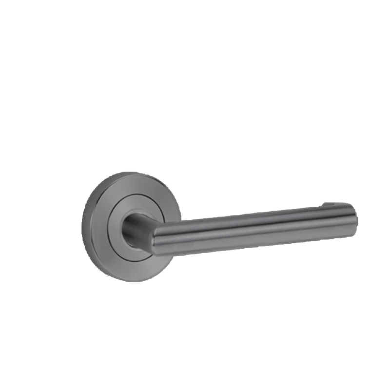 Lockwood 1220 Series 155 Lever on Round Rose Full Set Polyester Powdercoat 1220/1221/155PC - primehardware