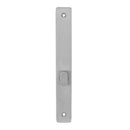 Lockwood Square End Plate With Turn Satin Chrome 4706SC - primehardware