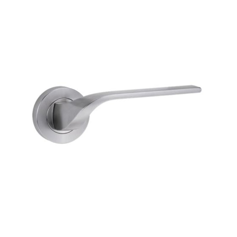 Lockwood 1220 Series 122 Left Hand Lever on Round Rose Full Set Polyester Powdercoat 1220/1221/122LPC