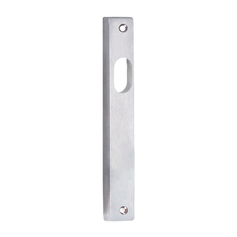 Lockwood Square End Plate With Dual Cylinder Holes Satin Chrome 4710SC - primehardware
