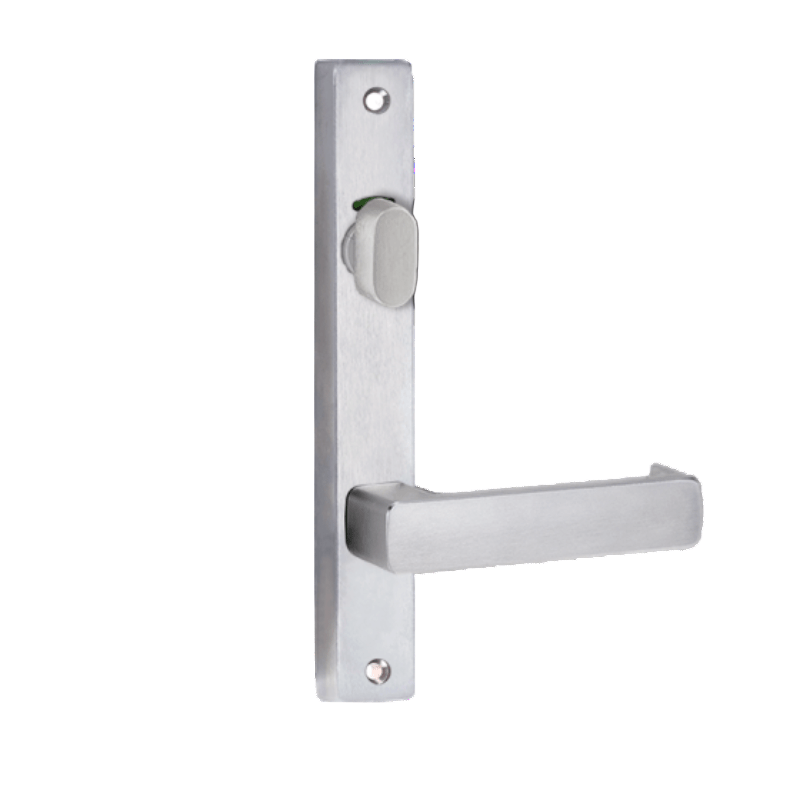 Lockwood Square End Plate With Privacy Indicating Turn & 76 Lever Satin Chrome 4716/76SC - primehardware