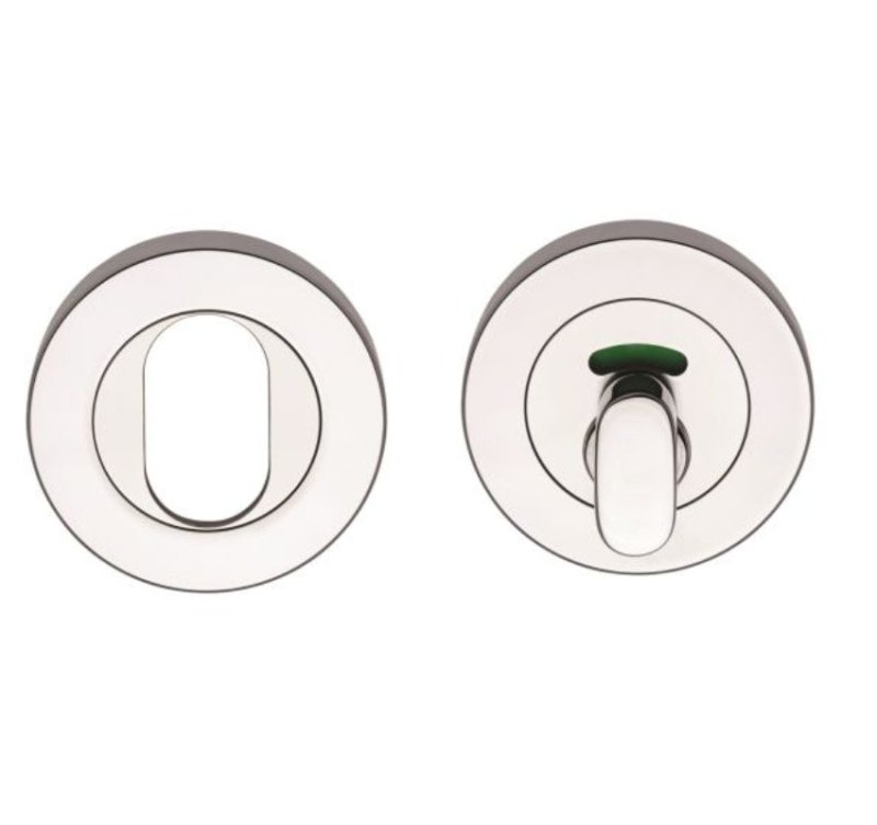 Lockwood Symphony 1220 Series Oval Cylinder and Privacy Indicating Turn Escutcheon KitSatin Chrome 1226/7PSC - primehardware