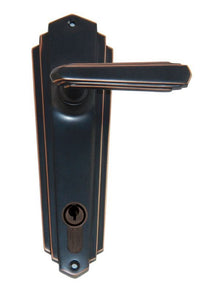 Superior Brass Lever Lock CC 85mm Antique Finish Antique Copper 203x63mm (Pair)