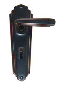 Superior Brass Lever Lock Privacy Antique Finish Antique Copper 203x63mm (Pair)