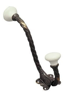 Superior Brass Hat & Coat Hook Antique Finish Antique Copper 150mm