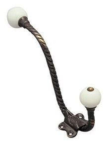 Superior Brass Hat & Coat Hook Antique Finish Antique Copper 140mm