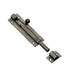 Superior Brass Barrel Bolt - 50mm Long Throw Antique Finish 150mm Antique Copper 150x30mm
