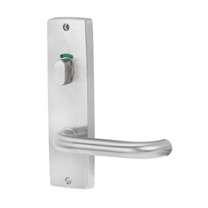 Lockwood 1916 Square End Plate With Privacy Indicator Turn & 70 Lever Satin Chrome 1916/70SC - primehardware