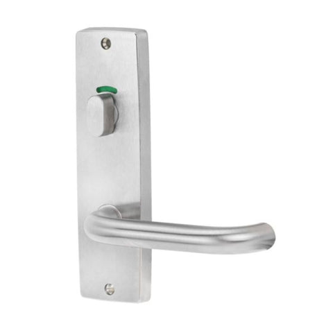 Lockwood 1916 Square End Plate With Privacy Indicator Turn & 70 Lever Satin Chrome 1916/70SC - primehardware
