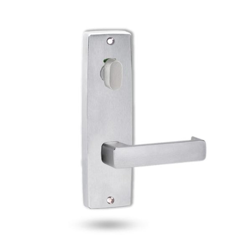 Lockwood 1916 Square End Plate With Privacy Indicator Turn & 76 Lever Satin Chrome 1916/76SC