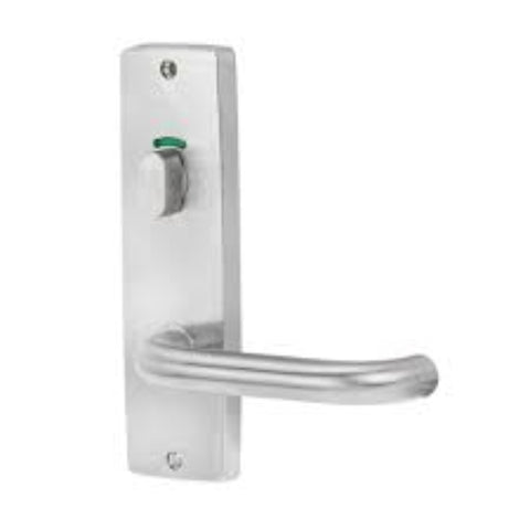 Lockwood 1916 Square End Plate With Privacy Indicator Turn & 77 Lever Satin Chrome 1916/77SC - primehardware