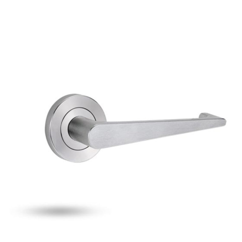 Lockwood 1220 Series 166 Lever on Round Rose Full Set Polyester Powdercoat 1220/1221/166PC - primehardware