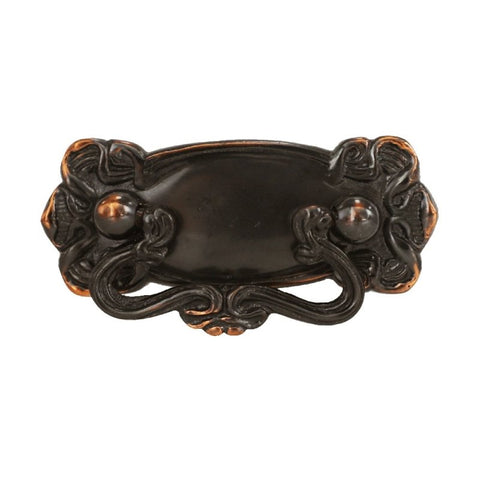 Superior Brass Cabinet Fitting Art Nouveau ATQ 43x103mm - primehardware