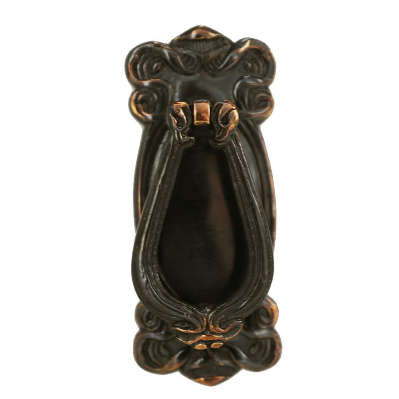 Superior Brass Cabinet Fitting Ped. Art Nouveau ATQ 43x103mm