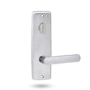 Lockwood 1904 Square End Plate with Turn & 106 Lever Satin Chrome 1904/106SC - primehardware
