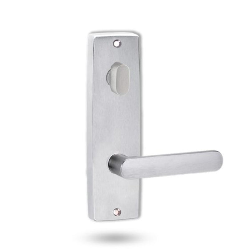 Lockwood 1904 Square End Plate with Turn & 106 Lever Satin Chrome 1904/106SC