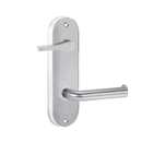 Lockwood 2939 Round End Plate With Disabled Turn & 102 Lever Satin Chrome 2939/102SC - primehardware