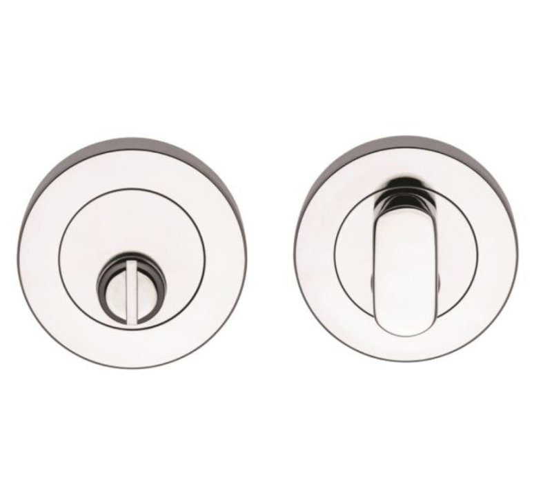 Lockwood Symphony 1220 Series Emergency Turn and Turn Snib Escutcheon Kit Satin Chrome  1228/7NSC