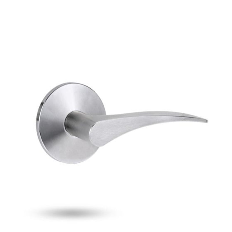 Lockwood 1360 Series 153 Left Hand Lever on Round Rose Full Set Polyester Powdercoat 1360/1361/153LPC