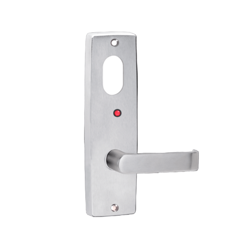Lockwood 1920 Square End Plate With Cylinder Hole, LED & 59 Lever Satin Chrome 1920/59SC - primehardware