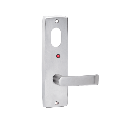 Lockwood 1920 Square End Plate With Cylinder Hole, LED & 59 Lever Satin Chrome 1920/59SC - primehardware