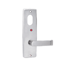 Lockwood 1920 Square End Plate With Cylinder Hole, LED & 59 Lever Satin Chrome 1920/59SC - primehardware
