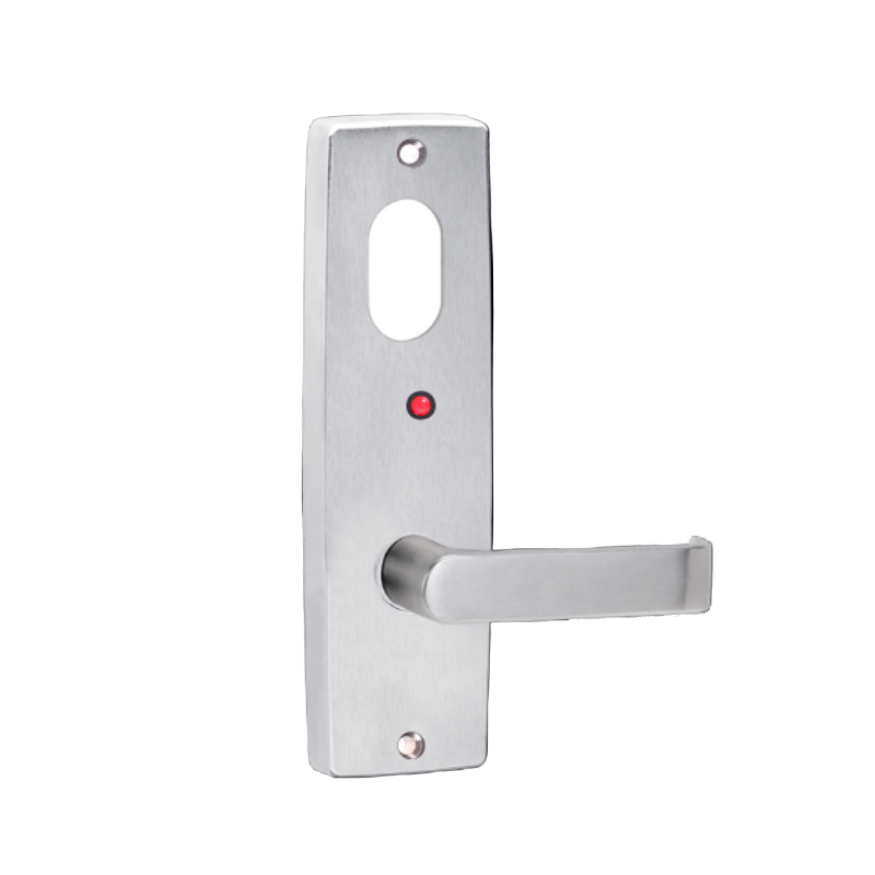 Lockwood 1920 Square End Plate With Cylinder Hole, LED & 59 Lever Satin Chrome 1920/59SC