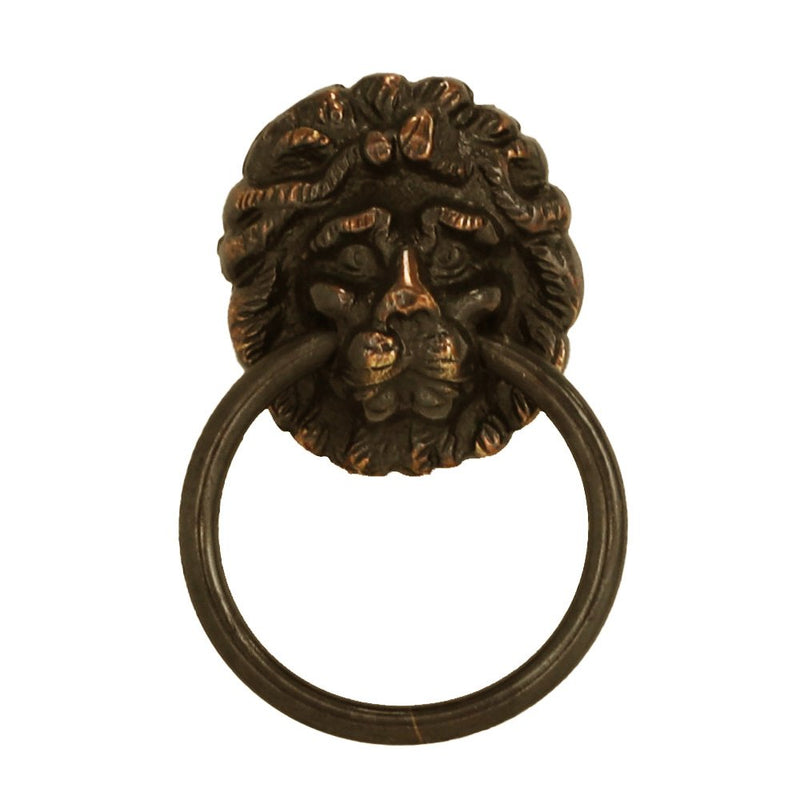 Superior Brass Lion Ring Pull PB 50mm