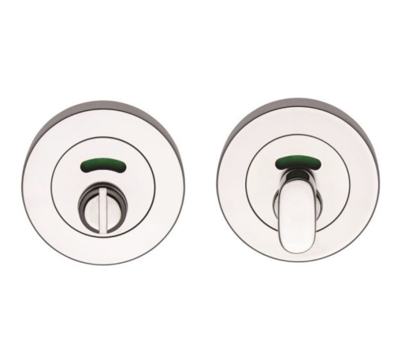 Lockwood Symphony 1220 Series Privacy Indicating Emergency Turn and Privacy Indicating Turn 1228/7PSCEscutcheon Kit Satin Chrome 1228/7PSC - primehardware