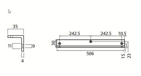 Lockwood 2616 Series Mounting Plate – Gold 2616 - 104PB - primehardware