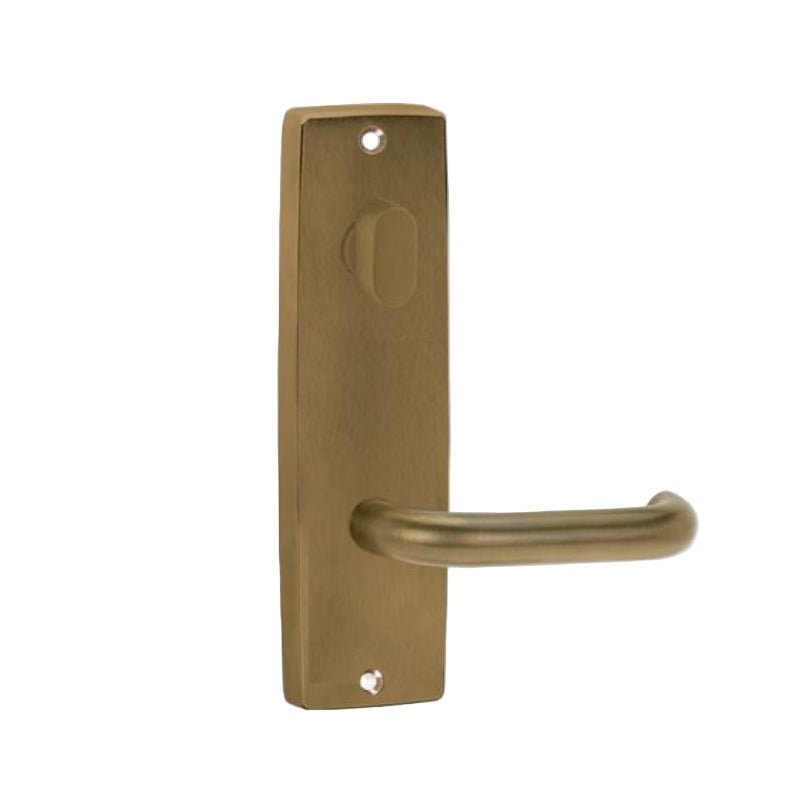 Lockwood 1904 Int Square End Plate With Turnknob & Lever 70 Aged Brass 1904/70AG