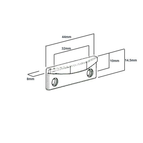 Yale Wedge Rivet 9.5Mm Black - primehardware