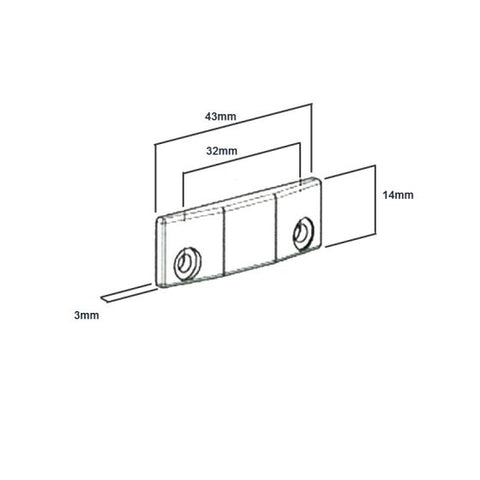 Yale Wedge Rivet 3Mm - Black Black - primehardware