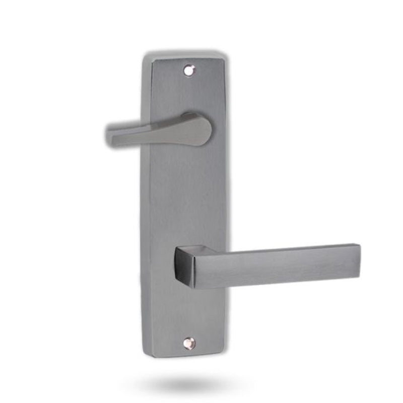 Lockwood 1939 Square End Plate With Disabled Turn & 101 Lever Satin Chrome 1939/101SC - primehardware