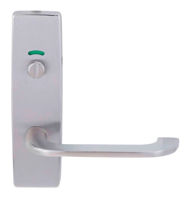 Lockwood 1800 Square End Plate With Cylinder Hole Dual Plated Satin Chrome 1800DSC - primehardware