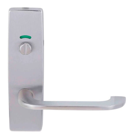 Lockwood 1800 Square End Plate With Cylinder Hole Dual Plated Satin Chrome 1800DSC - primehardware