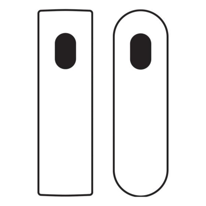 Lockwood 1800 Square End Plate With Cylinder Hole Polyester Powdercoat 1800PC