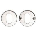 Lockwood 1370 Series Double Oval Cylinder Escutcheon Kit Satin Chrome 1376/6SC - primehardware