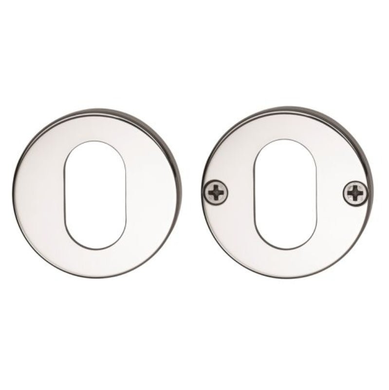 Lockwood 1370 Series Double Oval Cylinder Escutcheon Kit Satin Chrome 1376/6SC