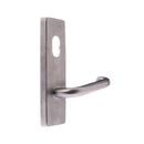 Lockwood 1800 Square End Plate With Cylinder Hole Satin Brass 1800SB - primehardware