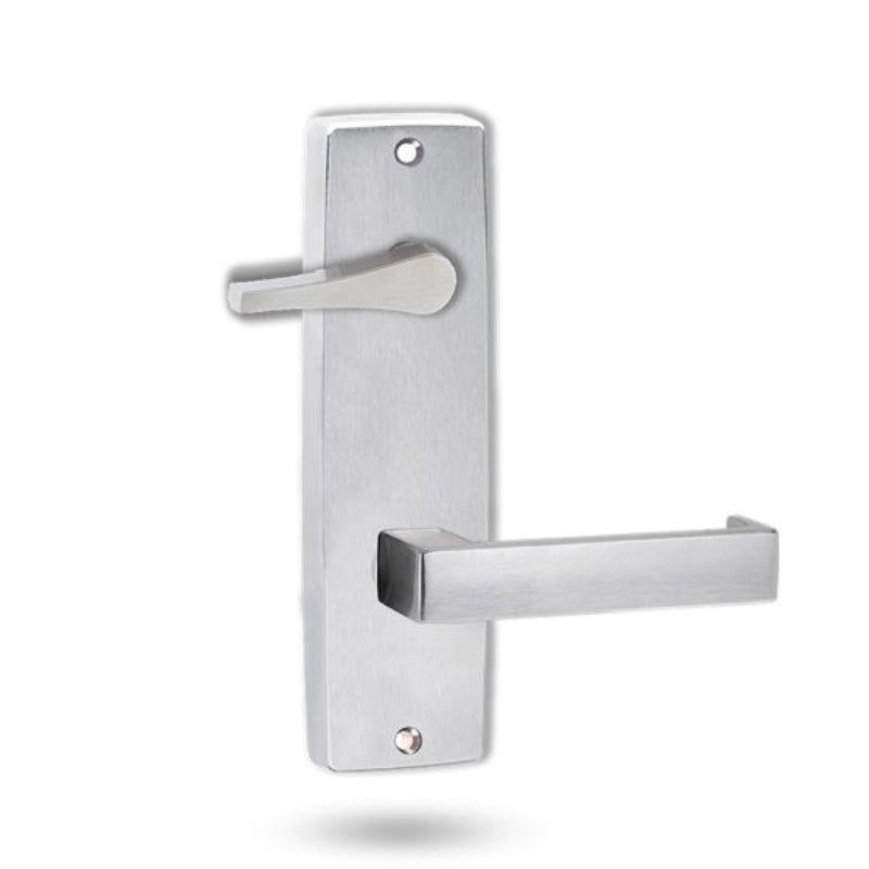 Lockwood 1939 Square End Plate With Disabled Turn & 111 Lever Satin Chrome 1939/111SC - primehardware