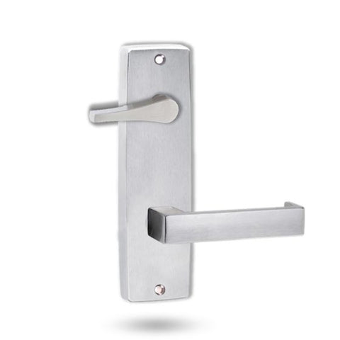 Lockwood 1939 Square End Plate With Disabled Turn & 111 Lever Satin Chrome 1939/111SC - primehardware