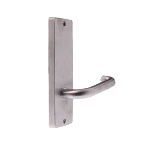 Lockwood 1801 Square End Plate With Cylinder Hole & 101 Lever Polished Brass 1801/101PB - primehardware