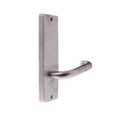 Lockwood 1801 Square End Plate With Cylinder Hole & 101 Lever Polished Brass 1801/101PB - primehardware
