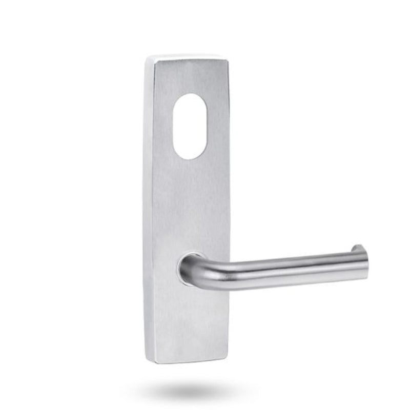 Lockwood 1801 Square End Plate With Cylinder Hole & 102 Lever Polished Brass 1801/102PB