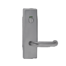 Lockwood 1801 Exterior Square End Plate With Cylinder Hole & Lever 102 Satin Brass 1801/102SB - primehardware